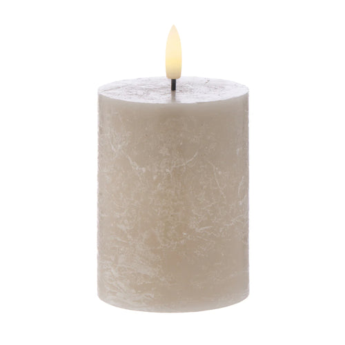 Amalfi Hughe LED Flickering Candle 6 Pack - Taupe