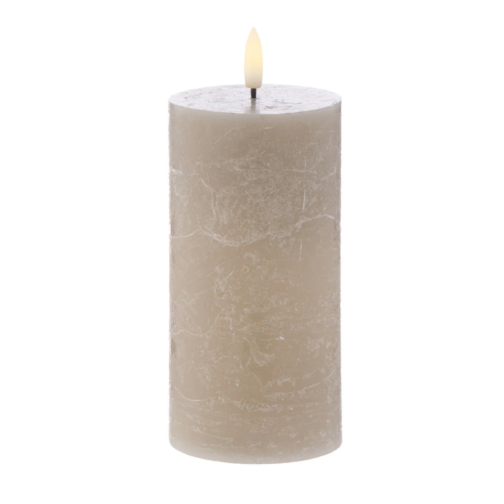 Amalfi Hughe LED Flickering Candle 6 Pack - Taupe