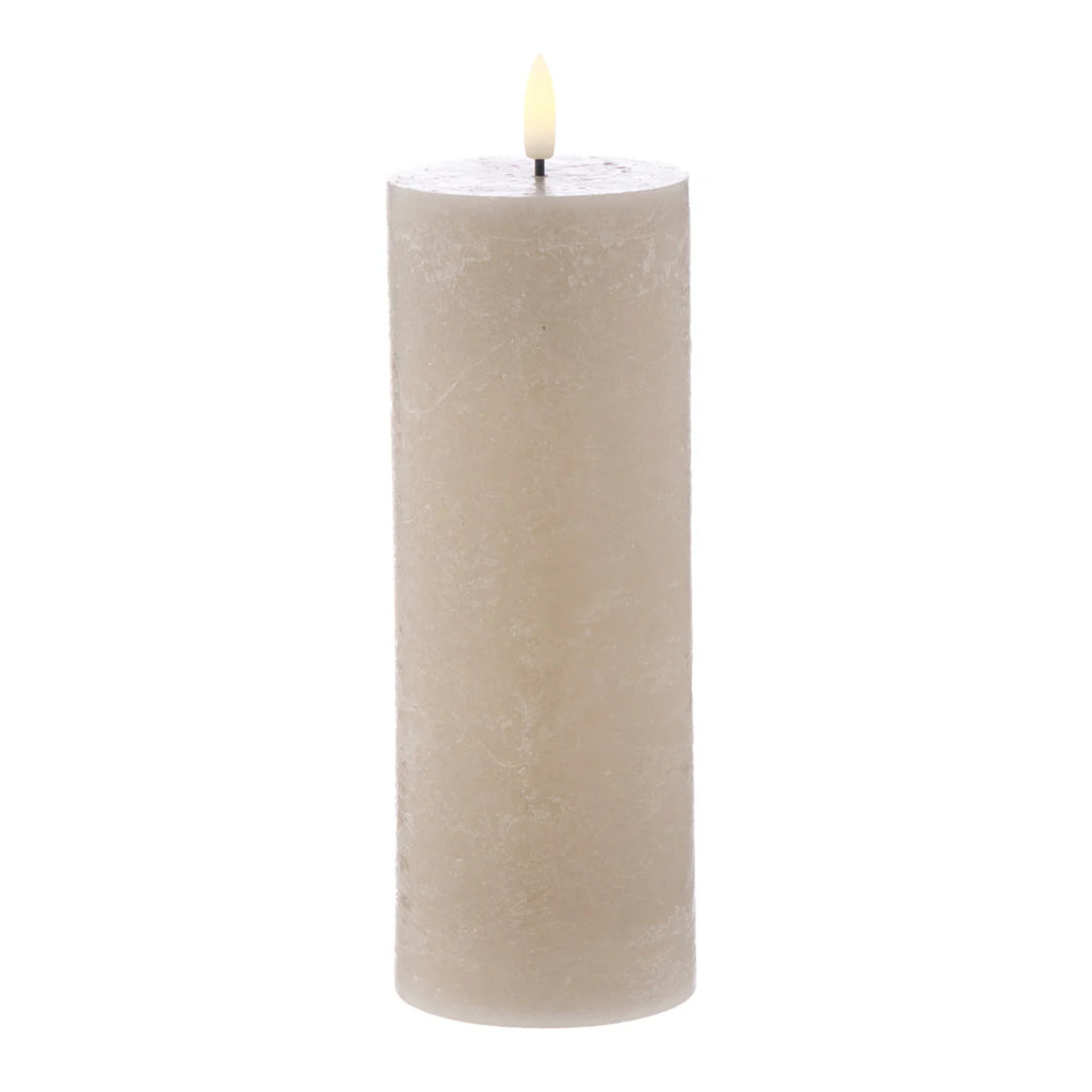Amalfi Hughe LED Flickering Candle 6 Pack - Taupe