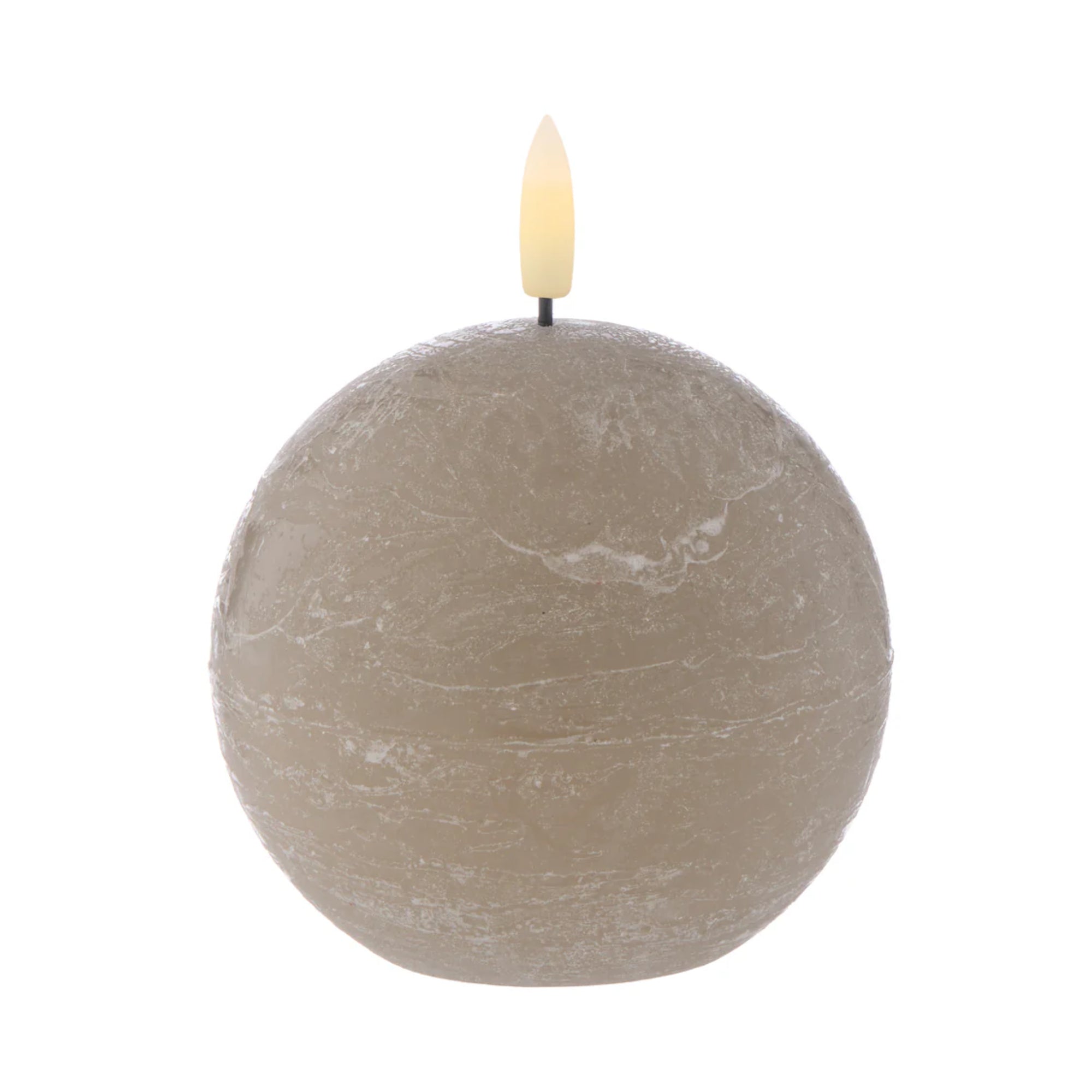 Amalfi Hughe LED Flickering Candle 6 Pack - Taupe