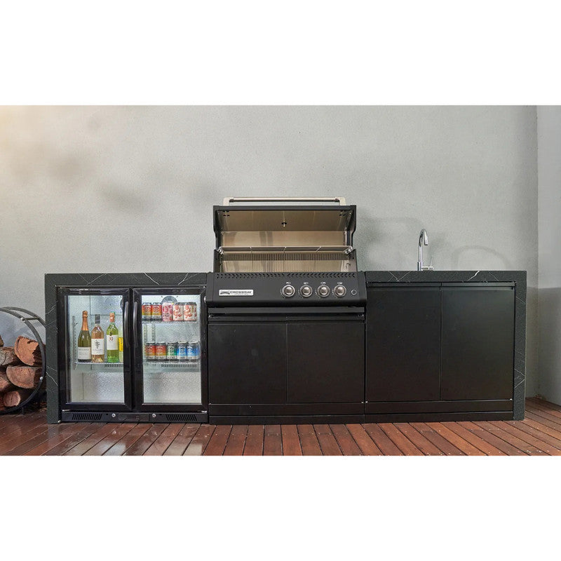 Crossray XPLor Silver TCX4FL in-built Gas BBQ