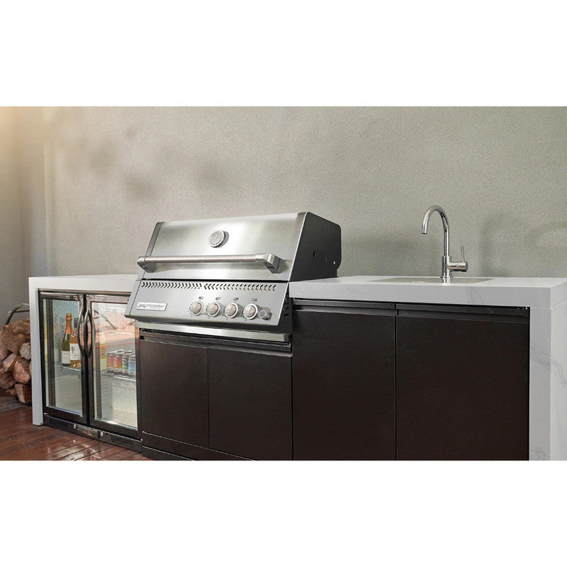 Crossray XPLor Silver TCX4FL in-built Gas BBQ