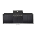 Crossray XPLor Black TCX4FL in-built Gas BBQ