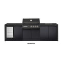 Crossray XPLor Black TCX4FL in-built Gas BBQ