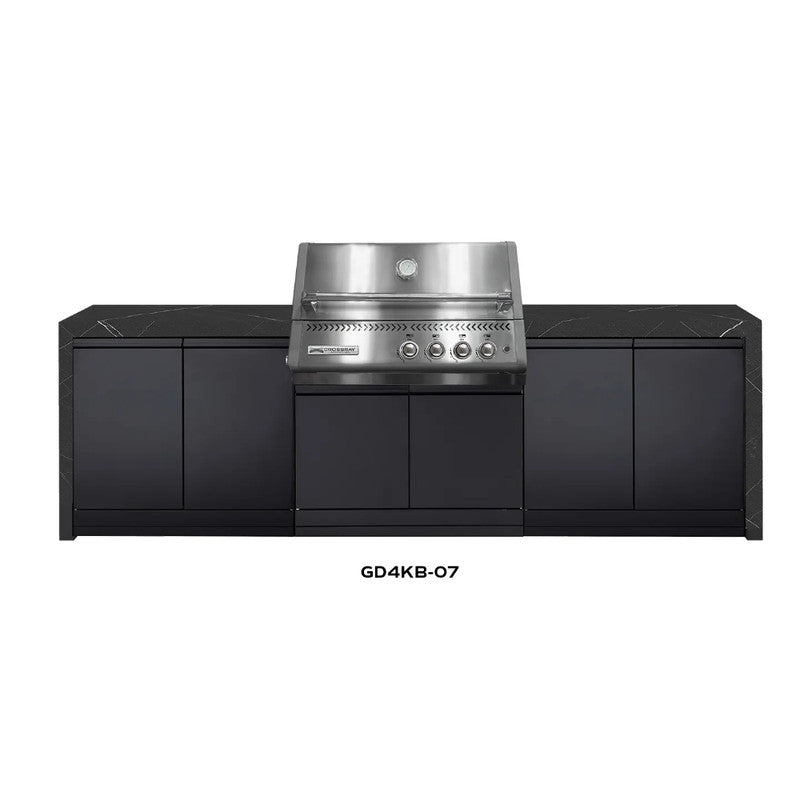 Crossray XPLor Silver TCX4FL in-built Gas BBQ