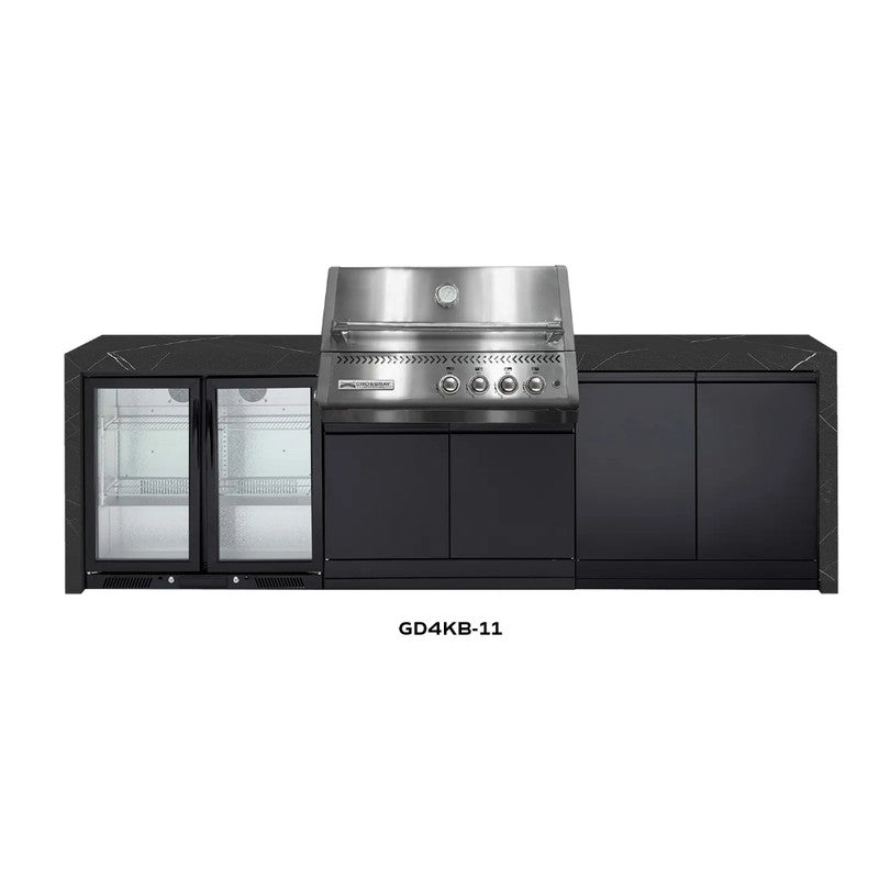 Crossray XPLor Silver TCX4FL in-built Gas BBQ