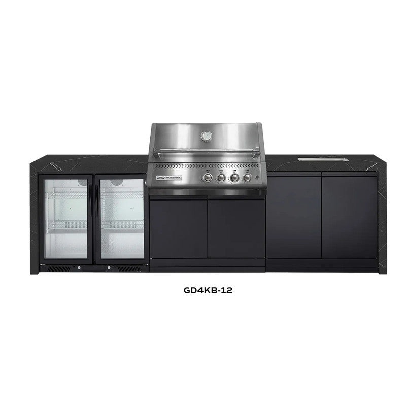 Crossray XPLor Silver TCX4FL in-built Gas BBQ