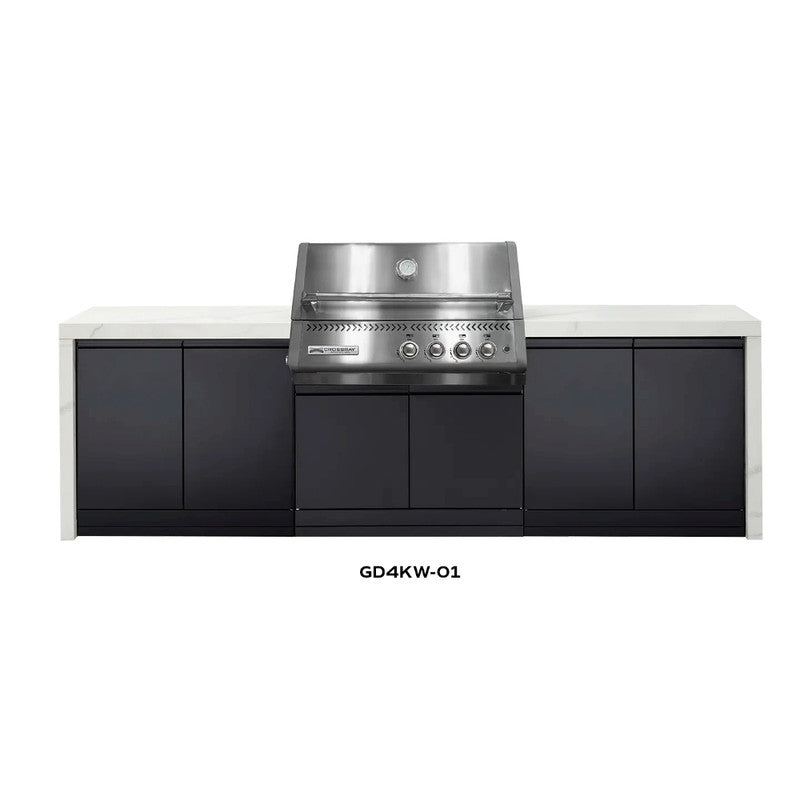 Crossray XPLor Silver TCX4FL in-built Gas BBQ