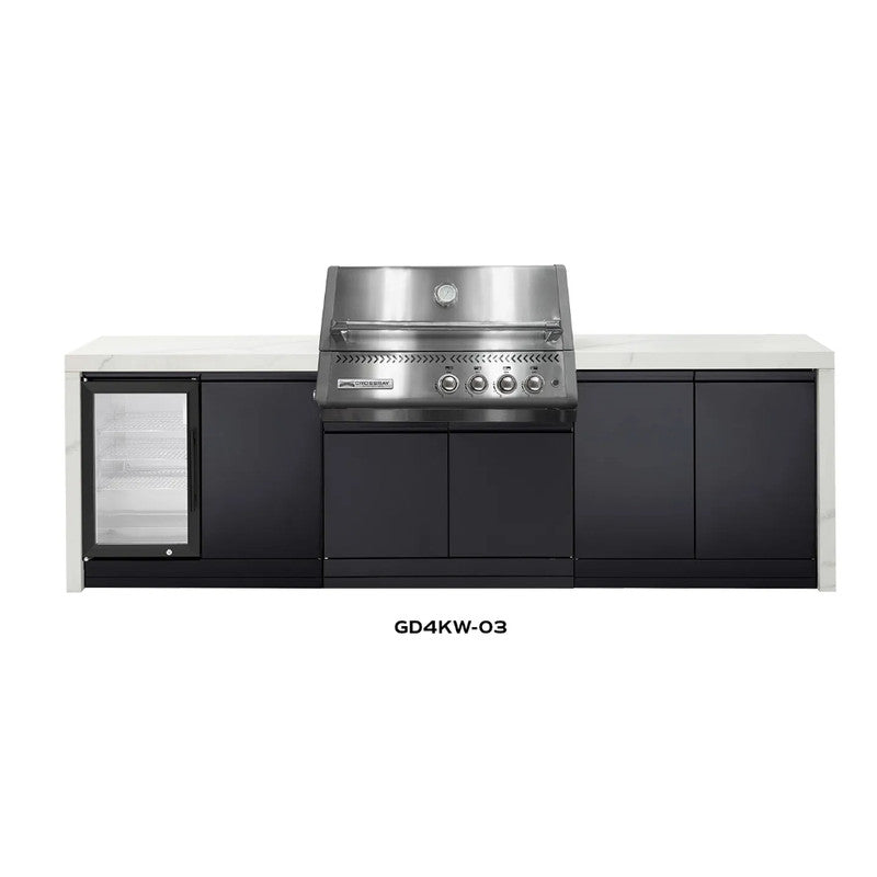 Crossray XPLor Silver TCX4FL in-built Gas BBQ