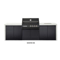 Crossray XPLor Black TCX4FL in-built Gas BBQ