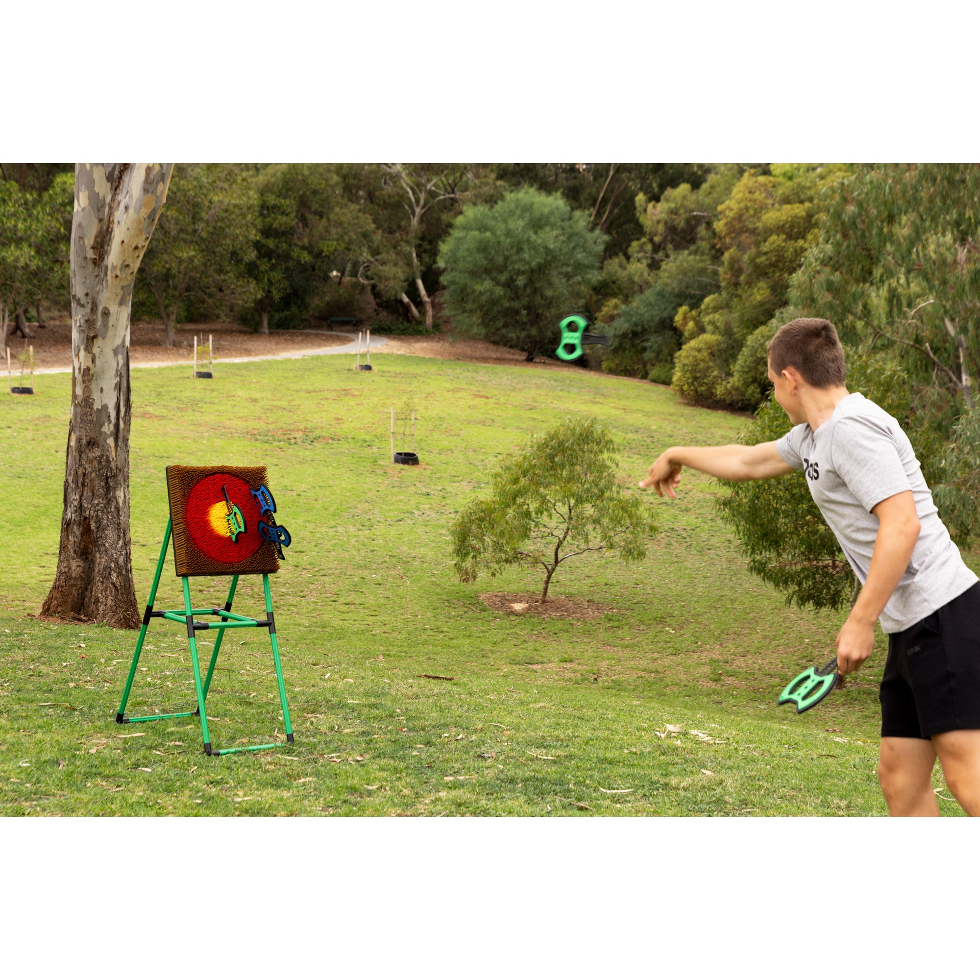 Go Play! 2-in-1 Axe Throw & Archery Set