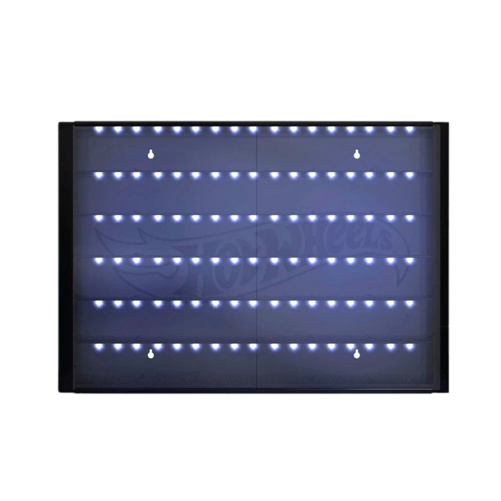 Hot Wheels 36 Car LED Display Case & Wall Sign Pack - Multi
