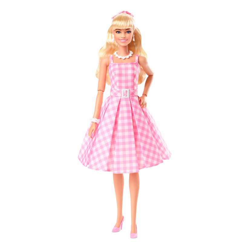 Barbie Pink Gingham Dress -Barbie The Movie-Pink