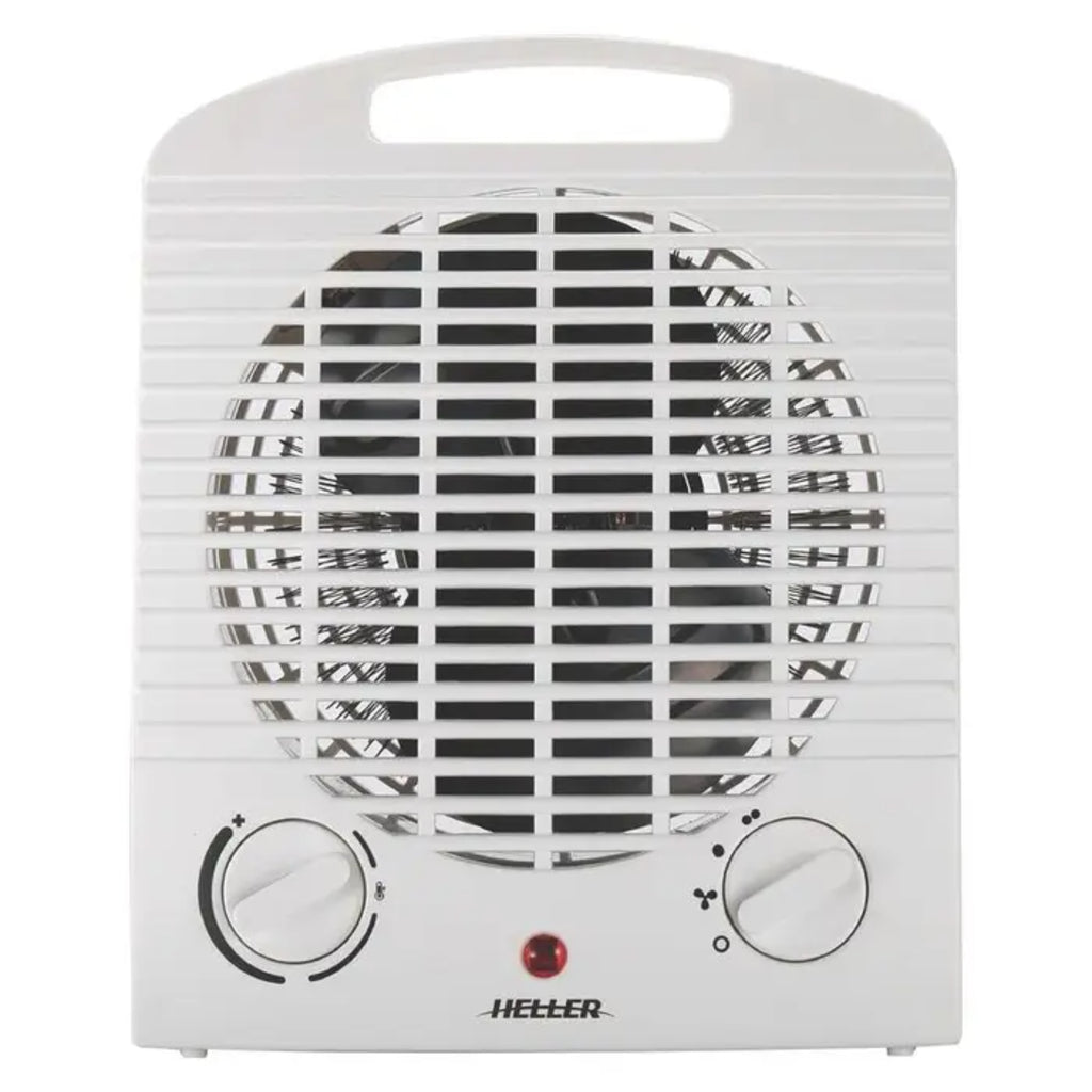 Heller 2000W Upright Fan Heater - Pack of 2 - White