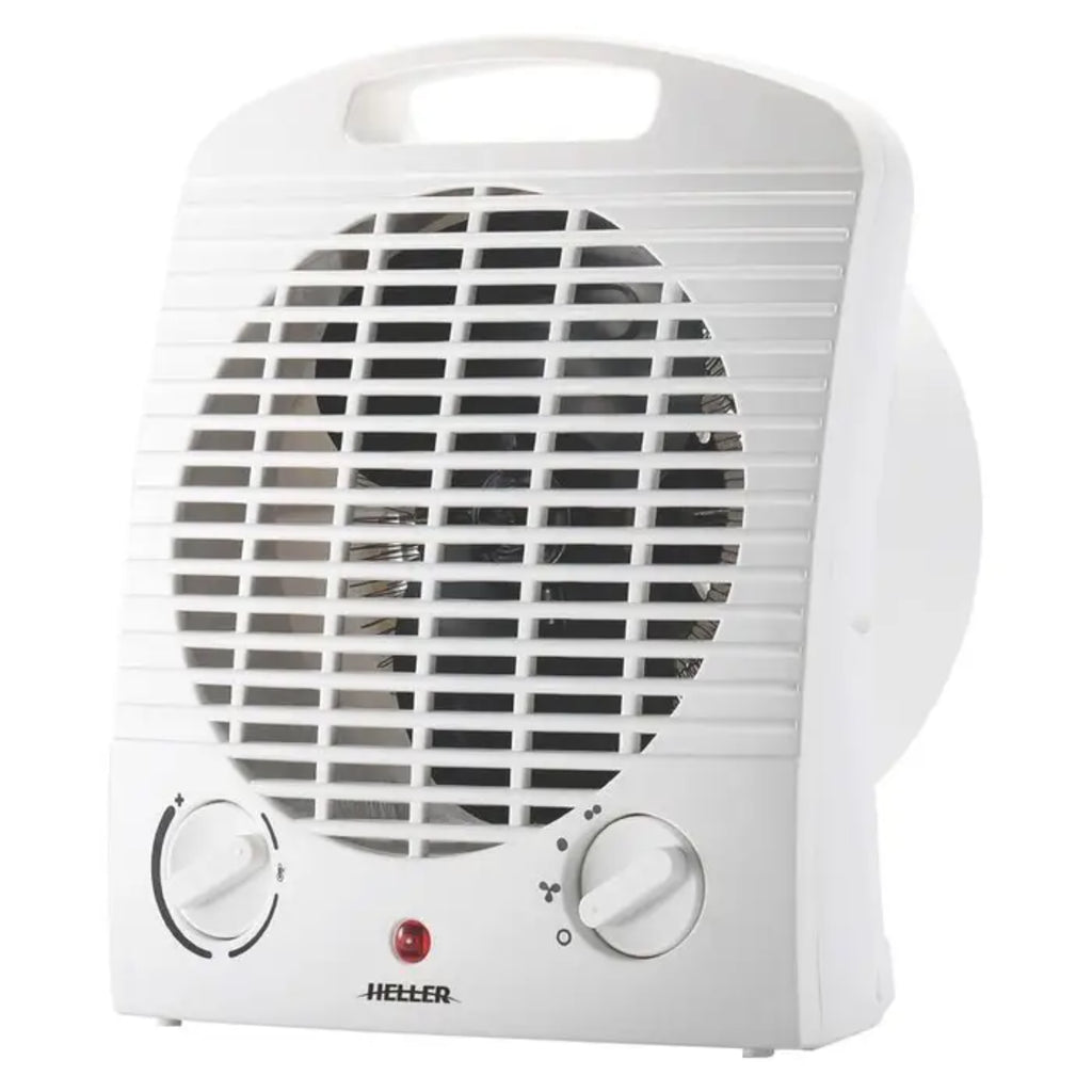 Heller 2000W Upright Fan Heater - Pack of 2 - White
