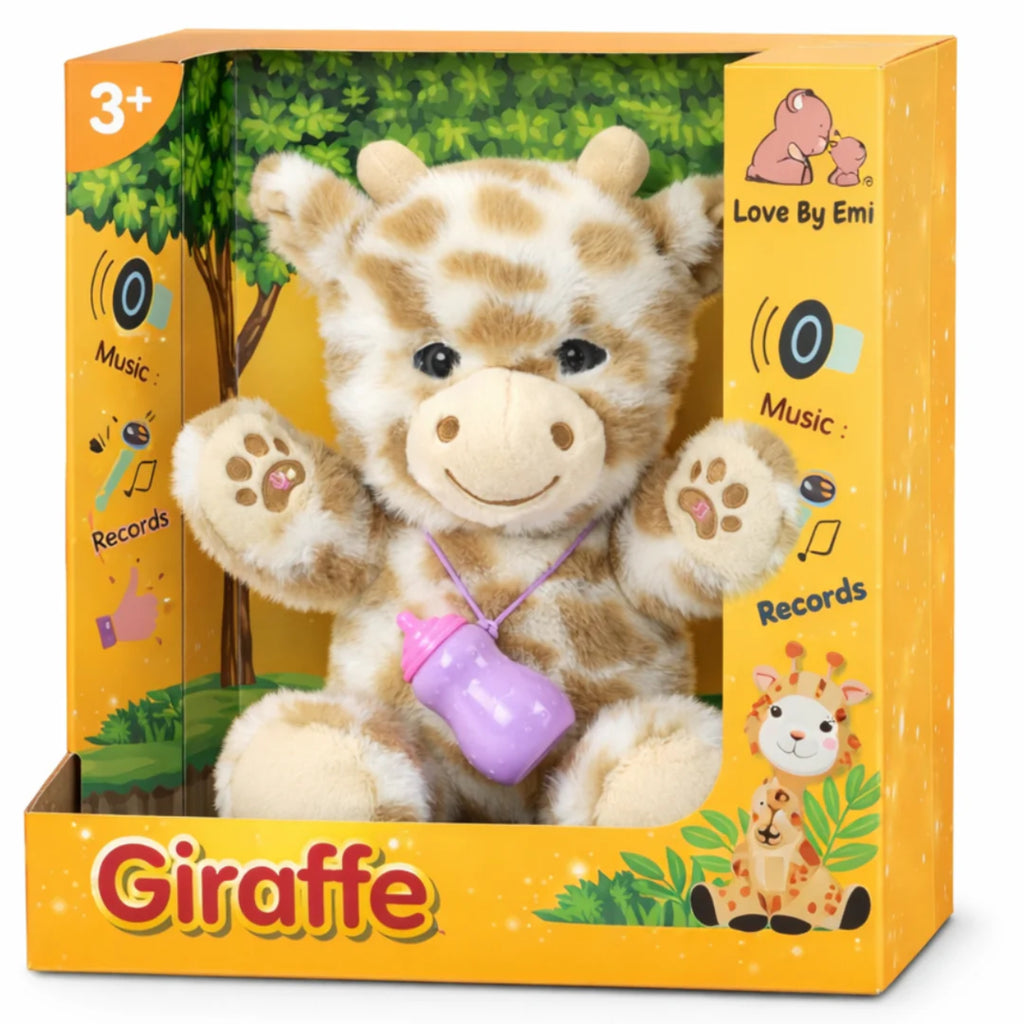 Love By Emi Interactive Giraffe - Brown