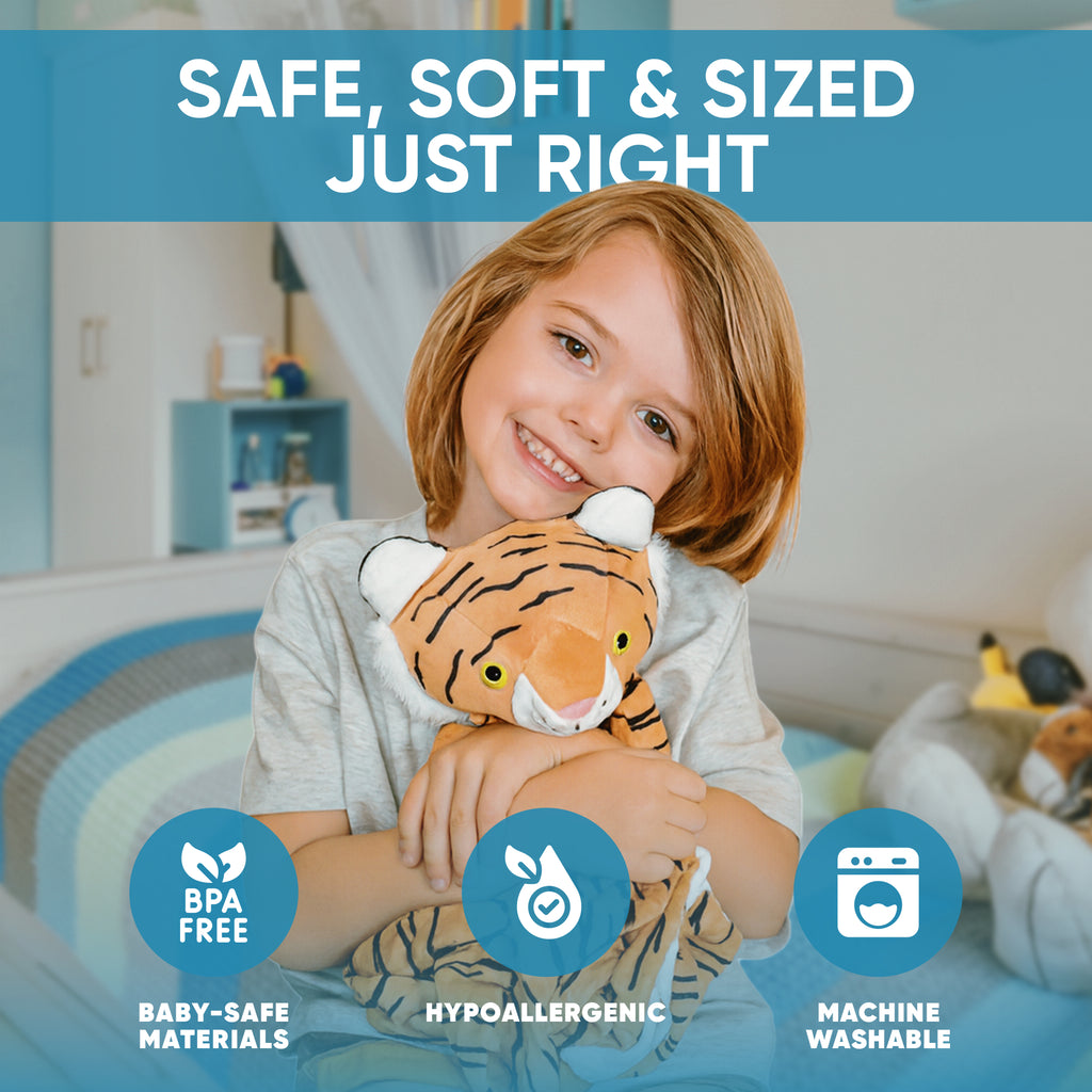 Love By Emi Tiger Musical Comforter - Orange