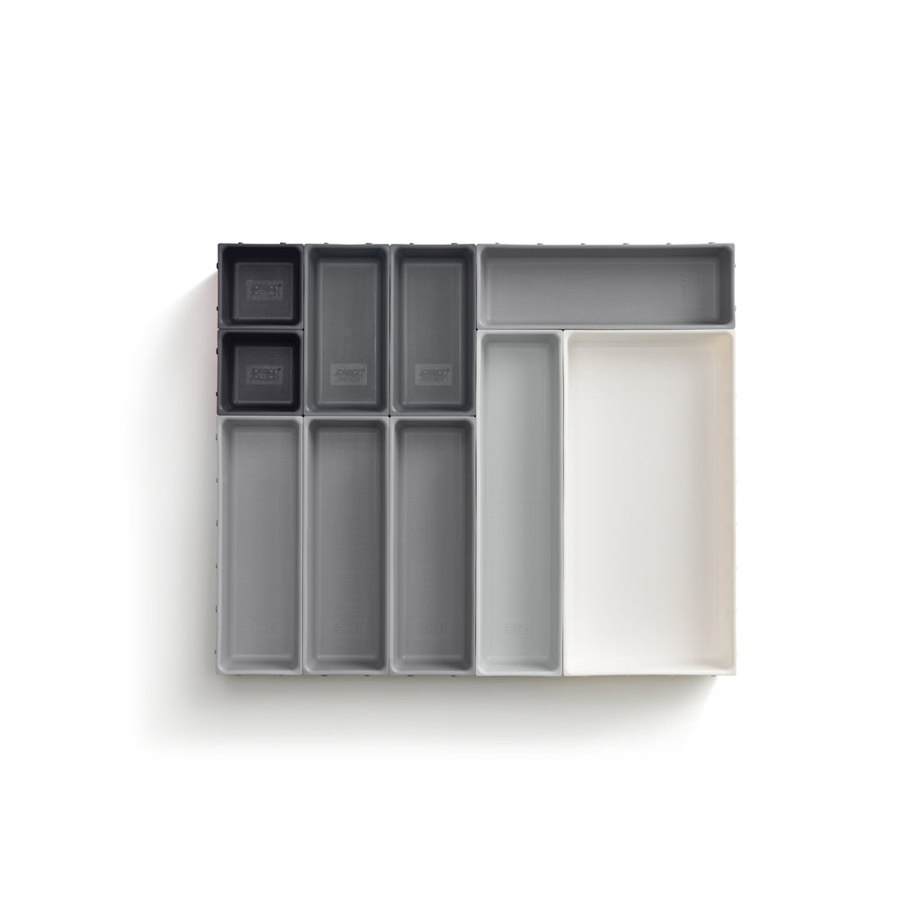 Joseph Joseph Blox 10 Piece Drawer Organiser Set - Grey