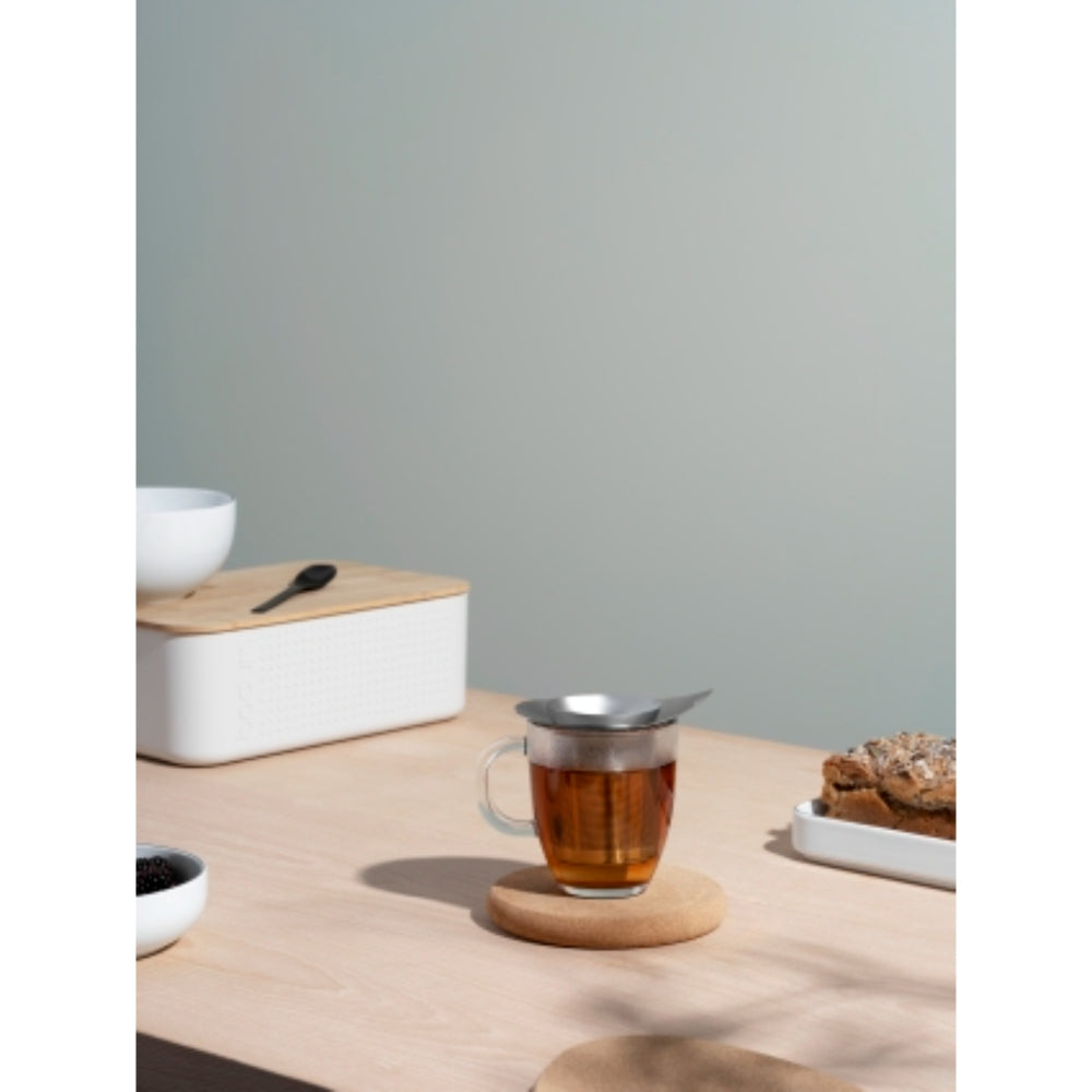 Bodum YO-YO Set 350ml Glass Mug and Tea Strainer - Clear