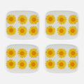 Marimekko Oiva/Auringonkukka 4 Piece Plate Set
