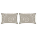 Marimekko Piirto/Unikko Cushion Cover 2 Piece Set - Sand/White