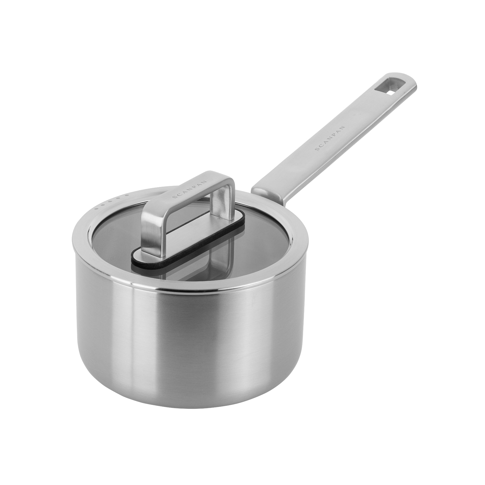 Scanpan Elektra 16cm & 20cm Saucepan Set - Silver