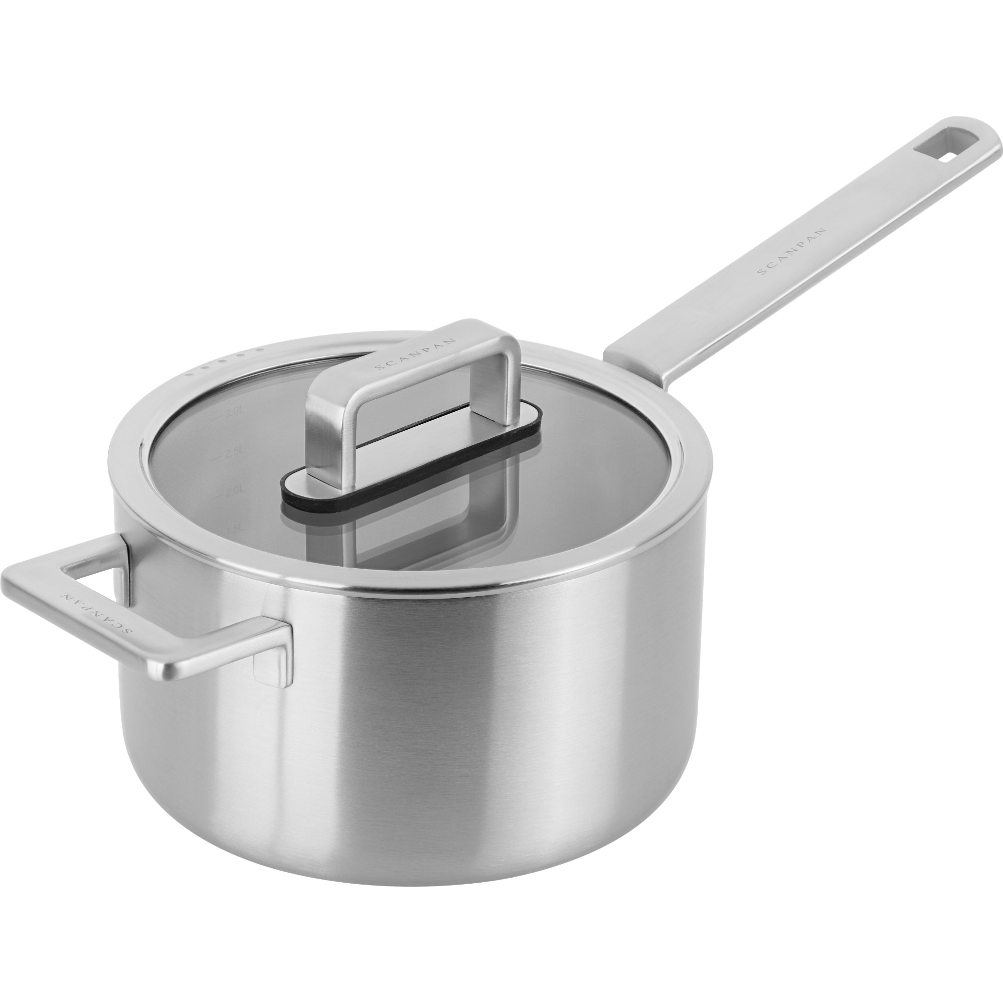 Scanpan Elektra 16cm & 20cm Saucepan Set - Silver