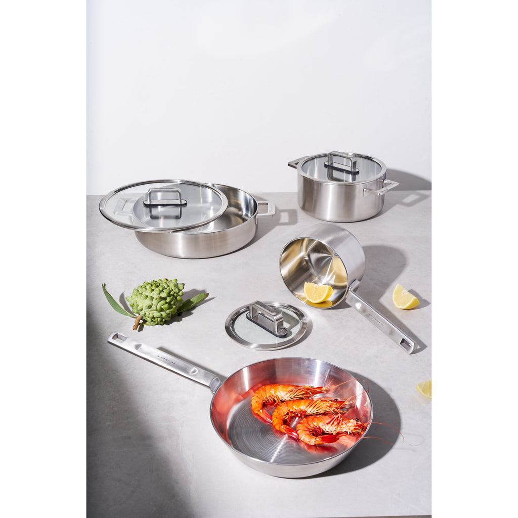 Scanpan Elektra 16cm & 20cm Saucepan Set - Silver