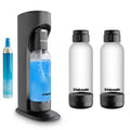 DrinkMate OmniFizz Sparkling Water & Drink Maker with 3 Bottles - Black