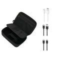 Moki Travel Case & 3 Cables Pack - Black & White