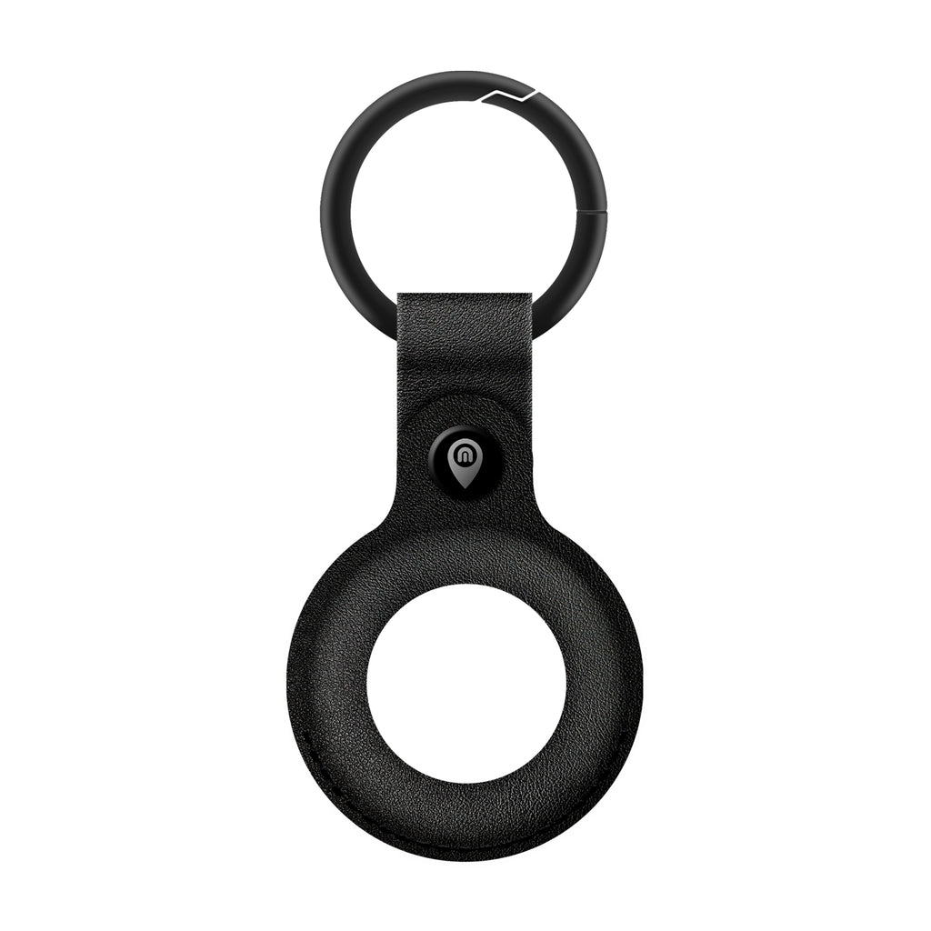 Moki MokiTag & Leather Key Ring - Black