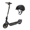 Segway NineBot Electric KickScooter E2 Pro & Large Smart Urban Helmet - Black