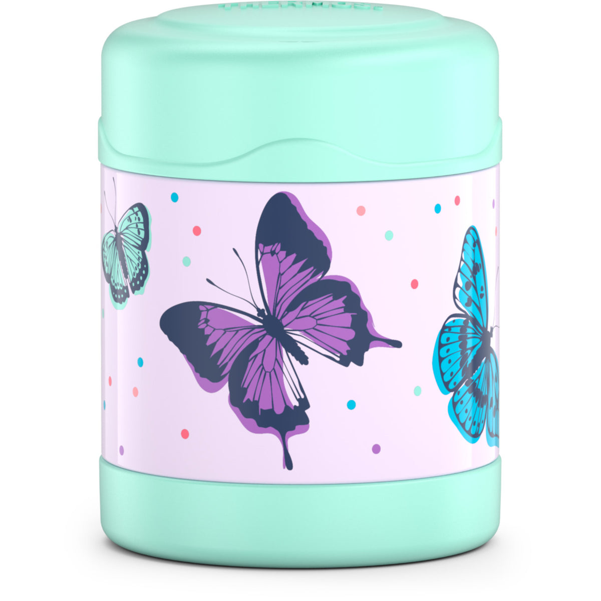Thermos FUNtainer? Vacuum Insulated Food Jar & Drink Bottle Set - Mint Butterfly