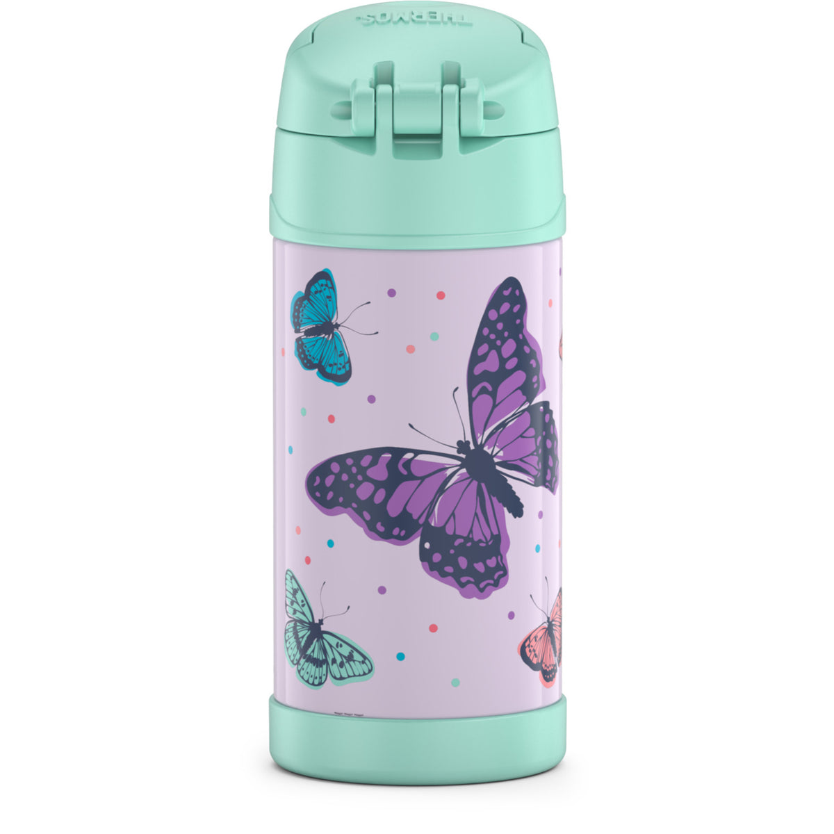 Thermos FUNtainer? Vacuum Insulated Food Jar & Drink Bottle Set - Mint Butterfly