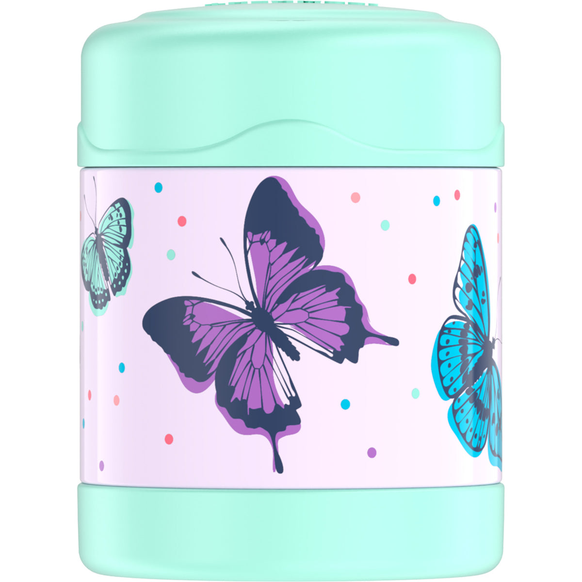 Thermos FUNtainer? Vacuum Insulated Food Jar & Drink Bottle Set - Mint Butterfly