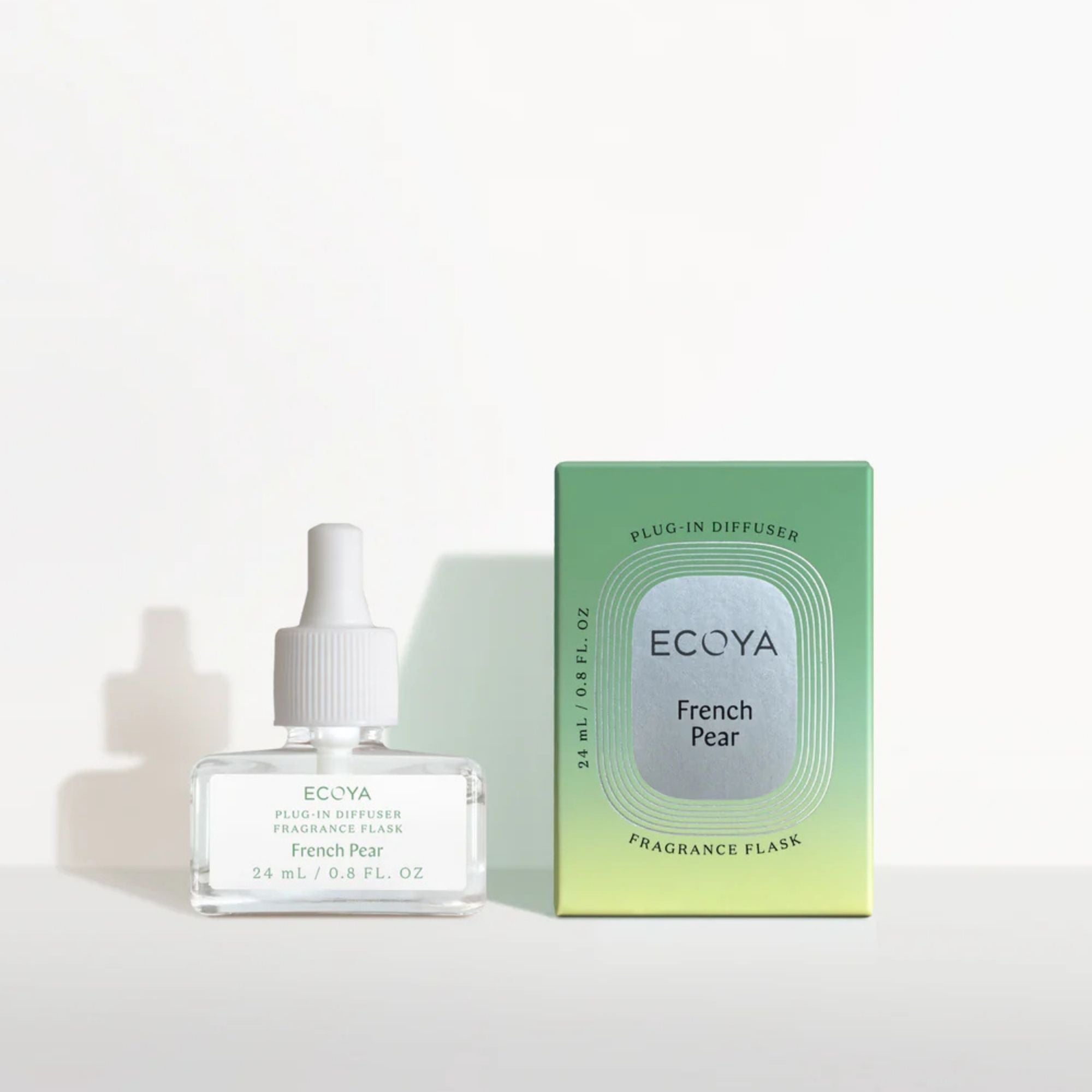 Ecoya Plug-In Diffuser & Fragrance Flask Set - French Pear