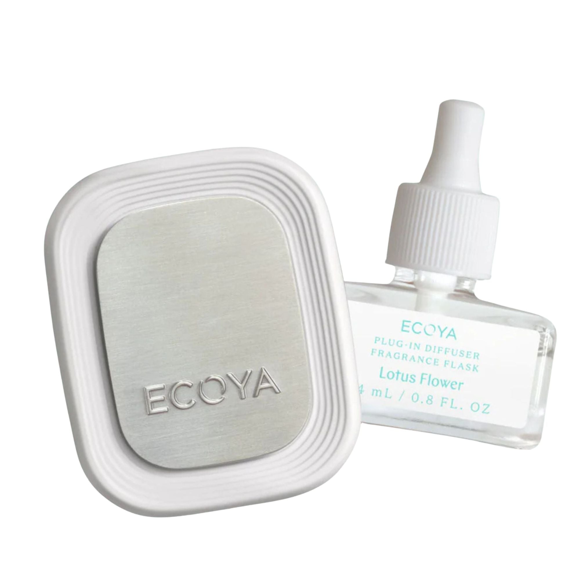 Ecoya Plug-In Diffuser & Fragrance Flask Set - Lotus Flower