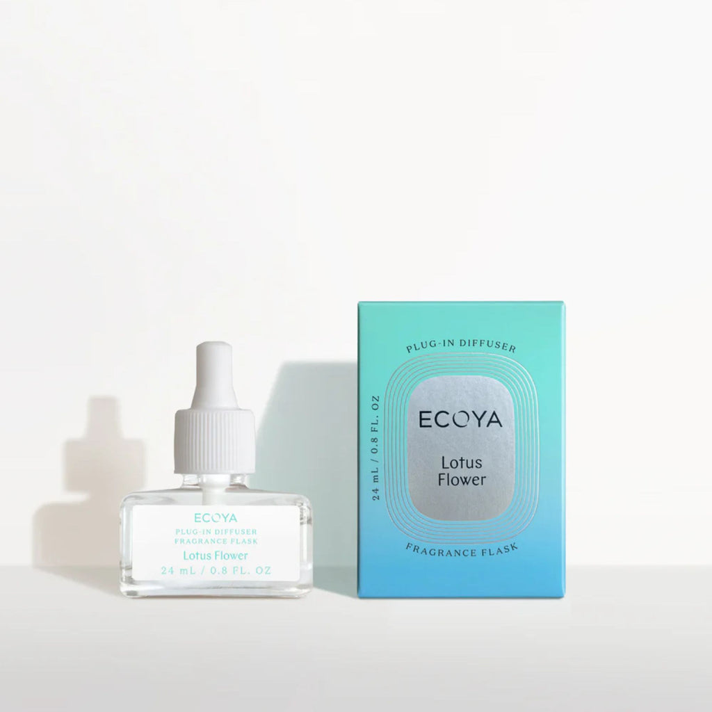 Ecoya Plug-In Diffuser & Fragrance Flask Set - Lotus Flower