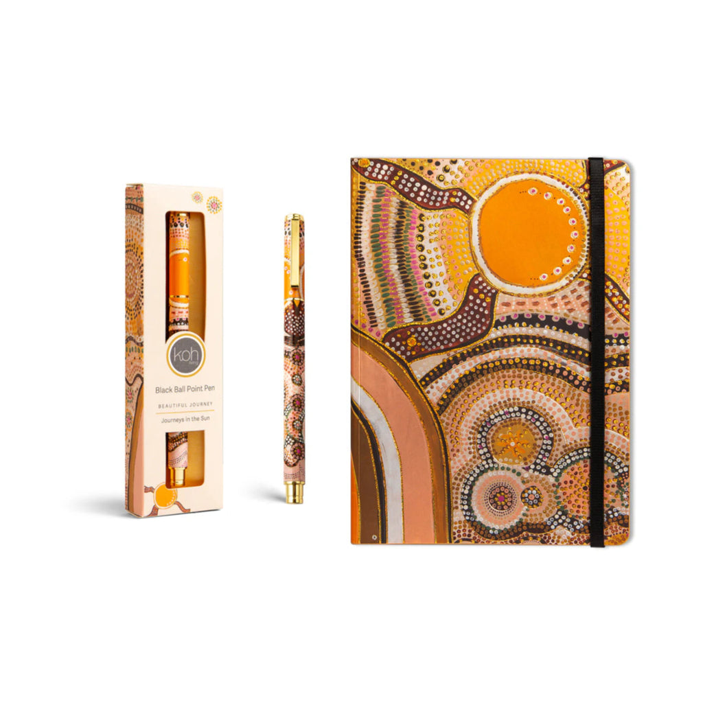 Koh Living Journeys in the Sun Book & Pen Set - Multi