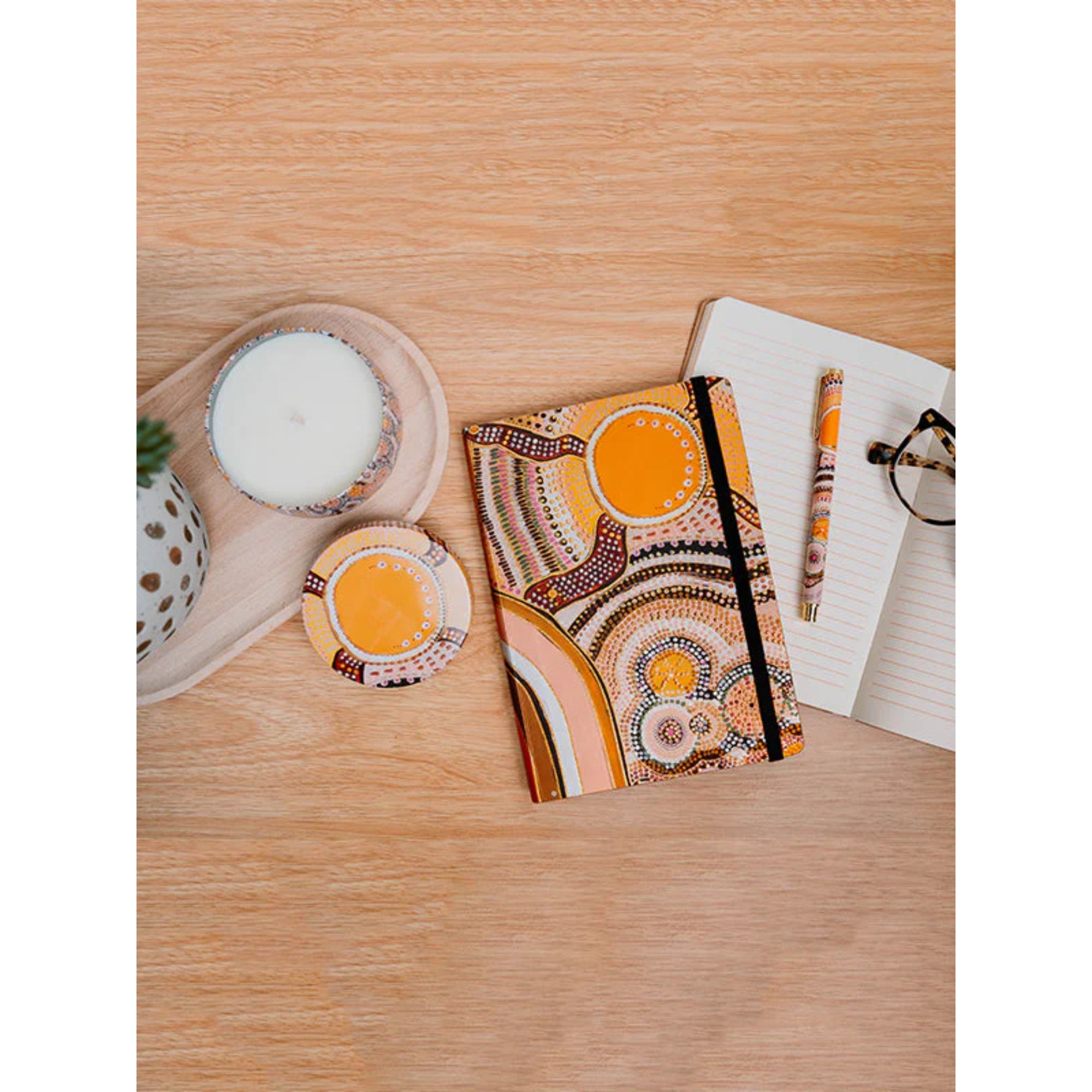 Koh Living Journeys in the Sun Book & Pen Set - Multi