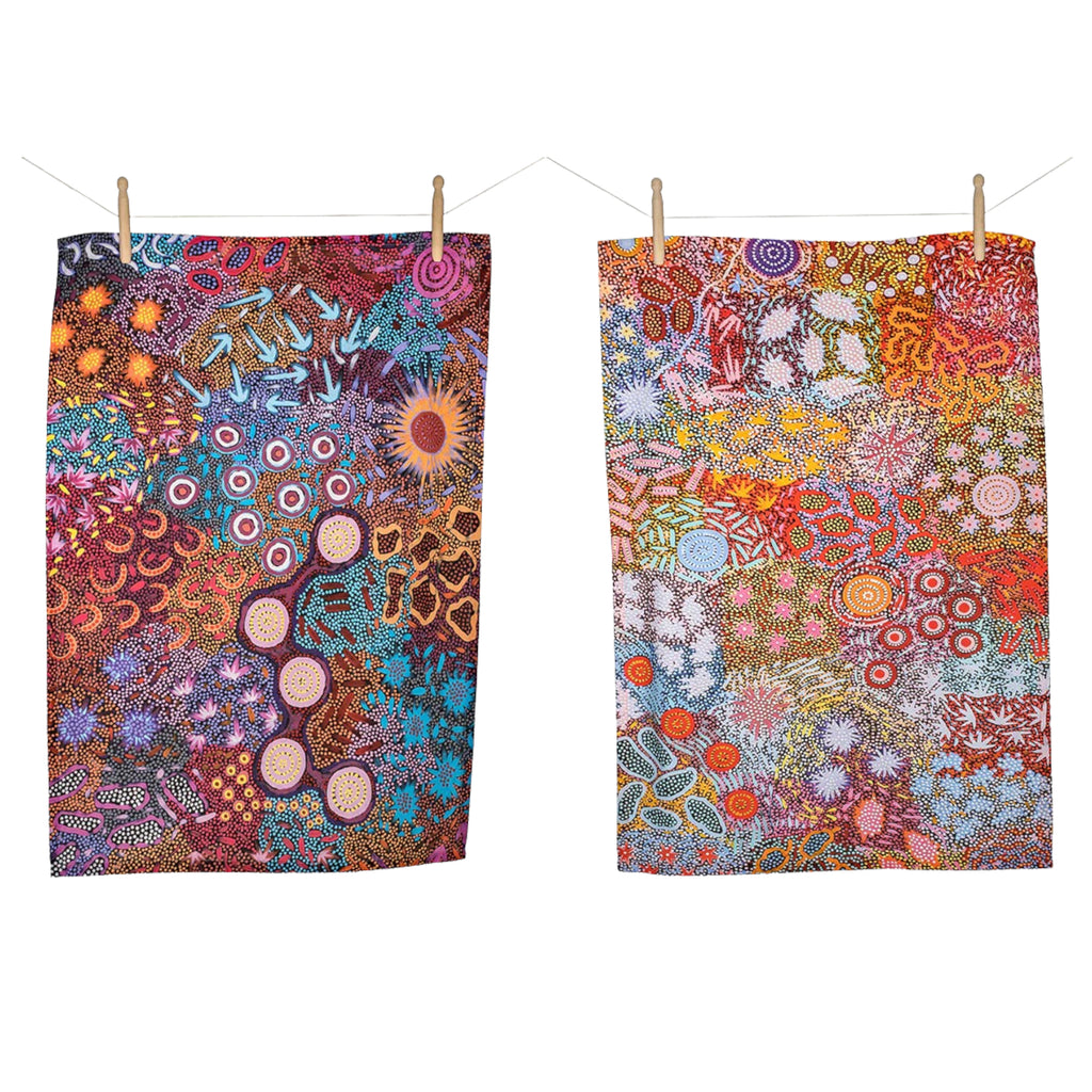Koh Living Cotton Tea Towel Pack - Multi