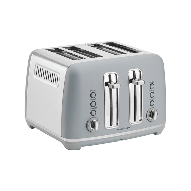 Morphy Richards Ascend Chrome 1.5L Kettle & 4 Slice Toaster Set - Upward Blue