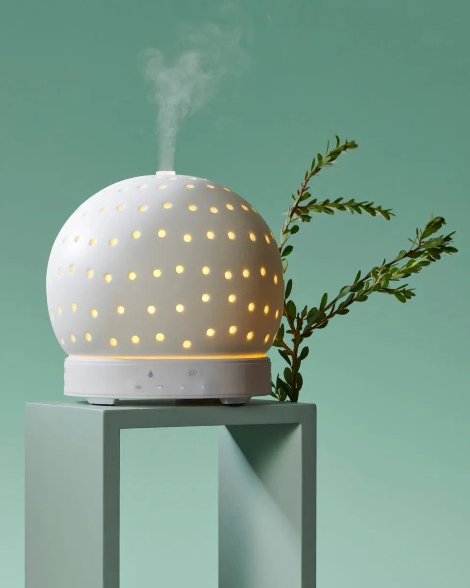 Endota Live Well Essential Oil Diffuser and Essential Oil Pack - Spirit, Dream, Calm