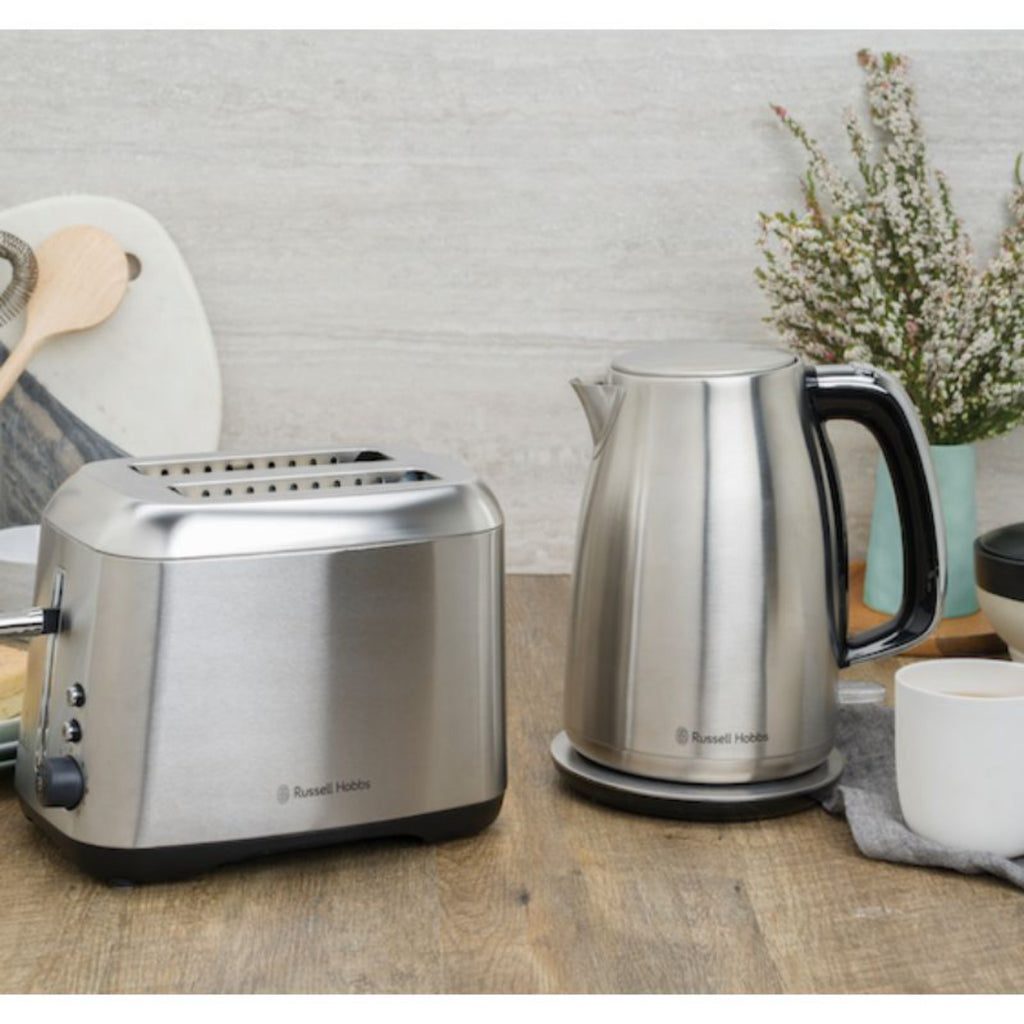 Russell Hobbs Carlton 1.7L Kettle and 2 Slice Toaster Set - Brushed Stainless St