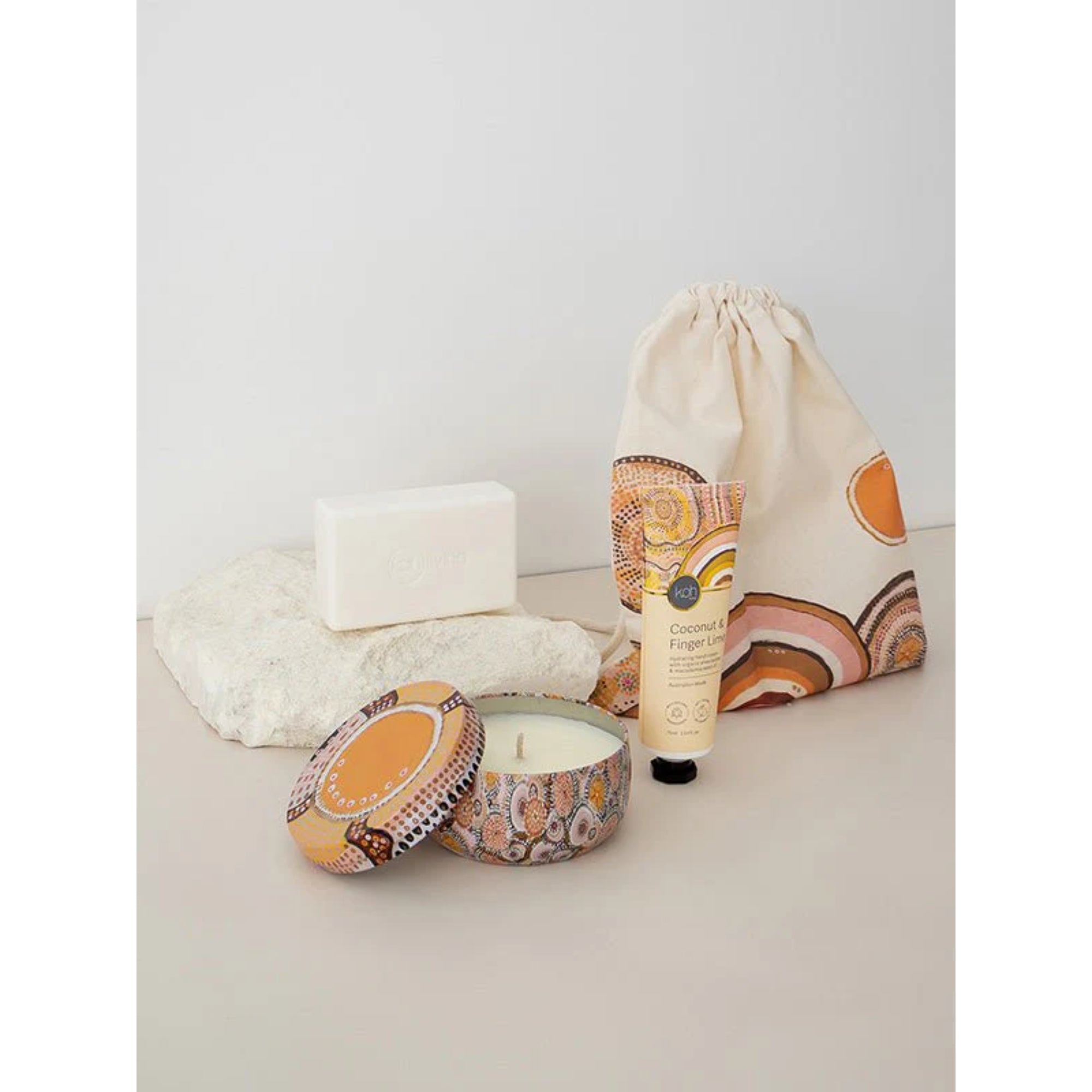 Koh Living Coconut & Finger Lime Body Gift Set - Multi