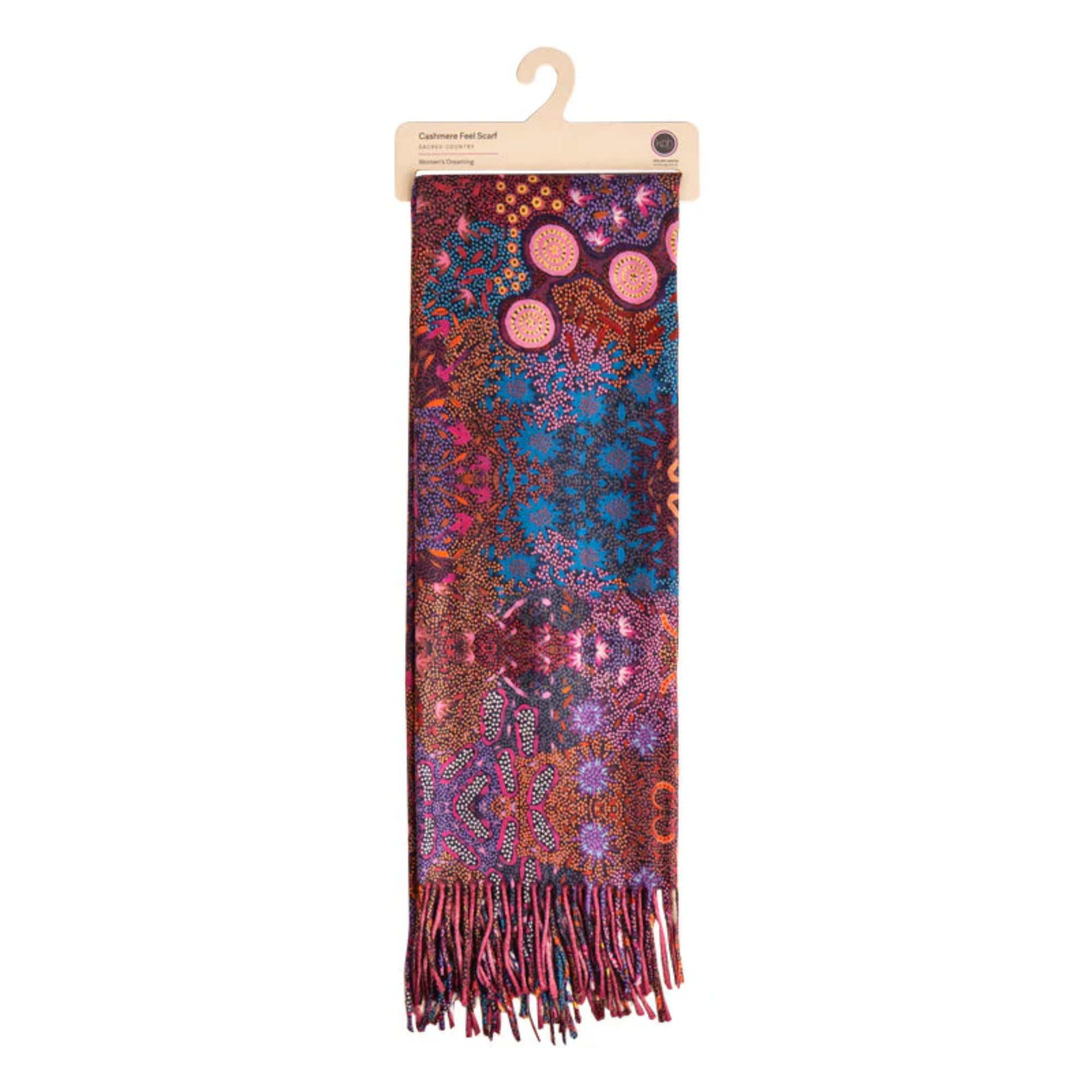 Koh Living Sacred Country Women's Dreaming Scarf - Red