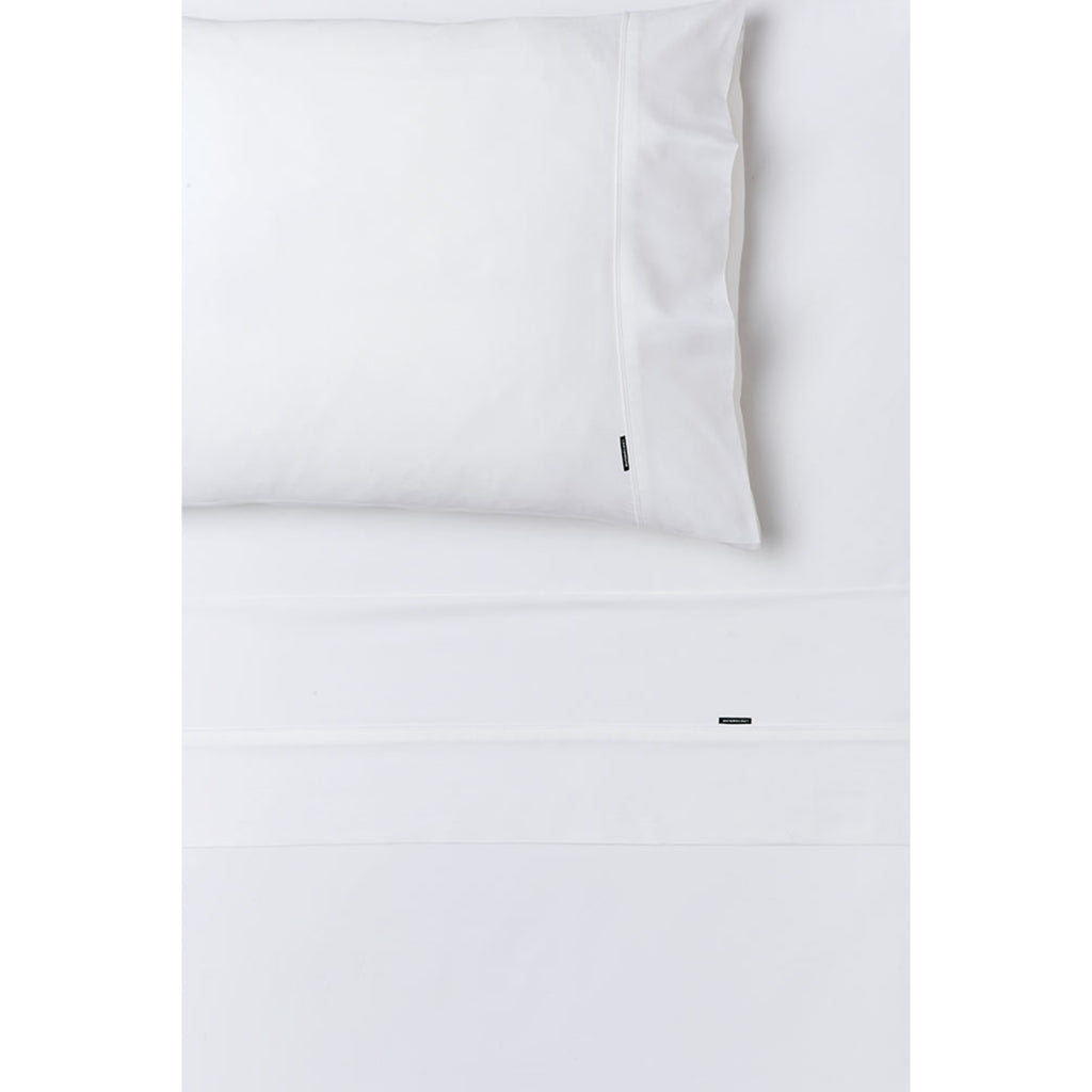 Linen House Nara Bamboo Cotton 400TC White Bed Sheet Set - King