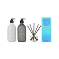 Ecoya Lotus Flower Fragrant Bathroom Set- Hand & Body Wash, Lotion, Mini Diffuse