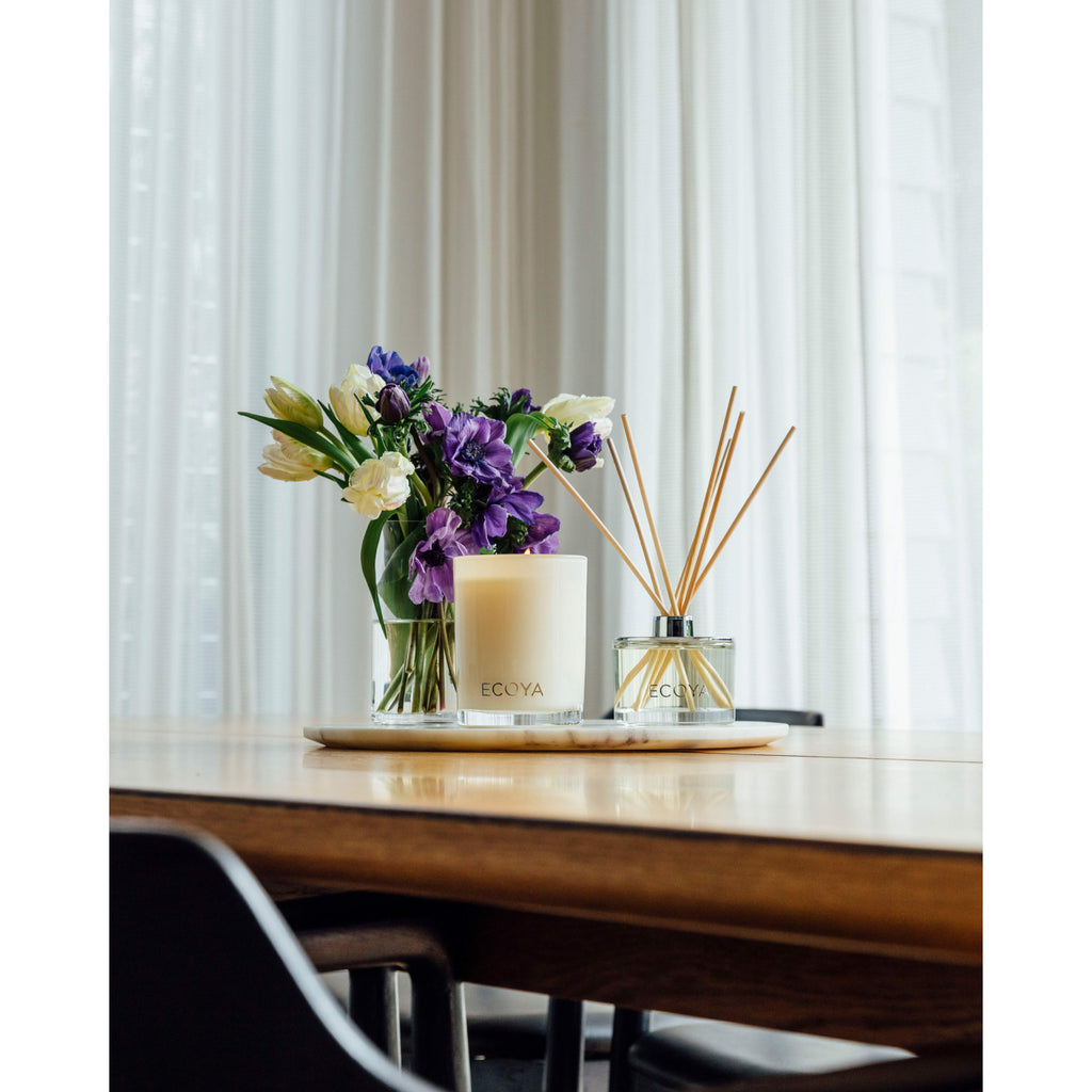 Ecoya Lotus Flower Madison Candle and Diffuser Set