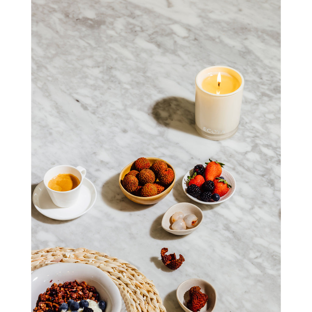 Ecoya Sweet Pea & Jasmine Madison Candle and Diffuser Set